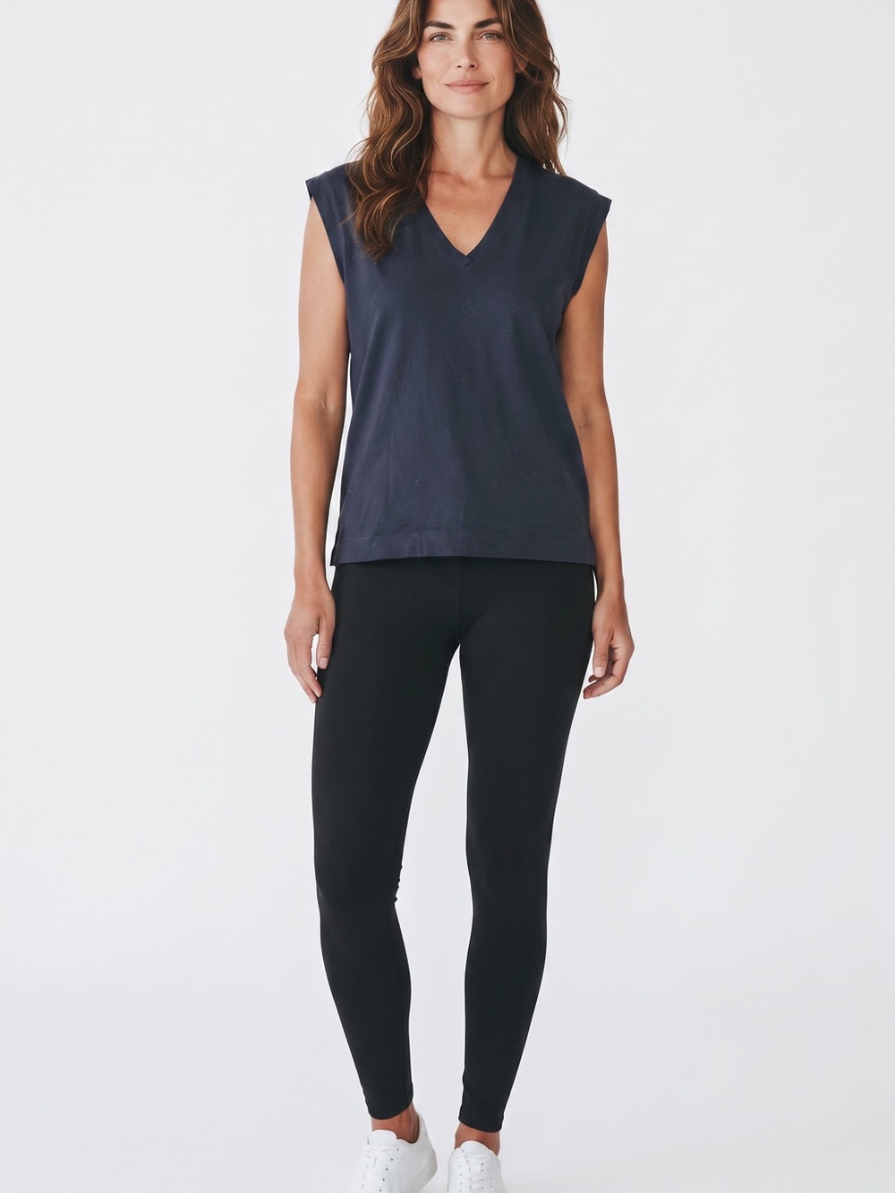 Athleta Black muscle tee in black